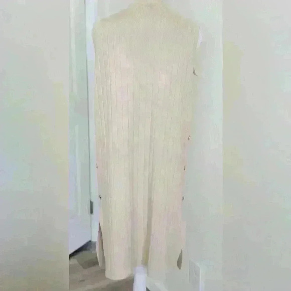 NEW! Calligraphie Women’s Open Front Longline Vest. Size Medium. - Picture 2 of 10